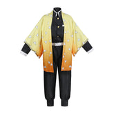 Anime Adult Agatsuma Zentisu Yellow Uniform Outfit Set Cosplay Costume Halloween Carnival Suit